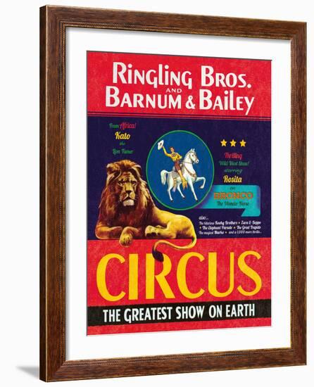 The Circus Comes to Town-The Vintage Collection-Framed Giclee Print