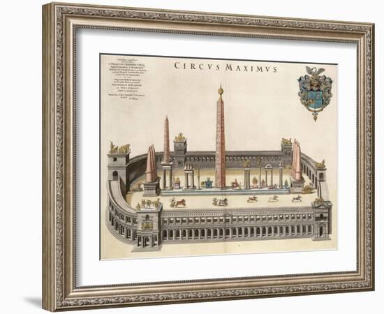 The Circus Maximus (From the Atlas Van Loo)-Joan Blaeu-Framed Giclee Print