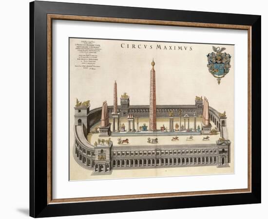 The Circus Maximus (From the Atlas Van Loo)-Joan Blaeu-Framed Giclee Print