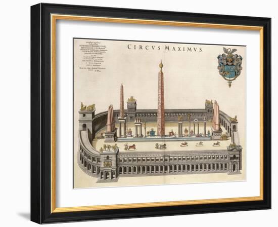 The Circus Maximus (From the Atlas Van Loo)-Joan Blaeu-Framed Giclee Print