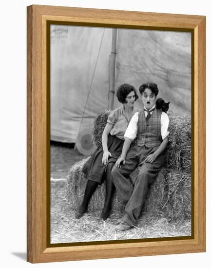 The Circus, Merna Kennedy And Charlie Chaplin, 1928-null-Framed Stretched Canvas