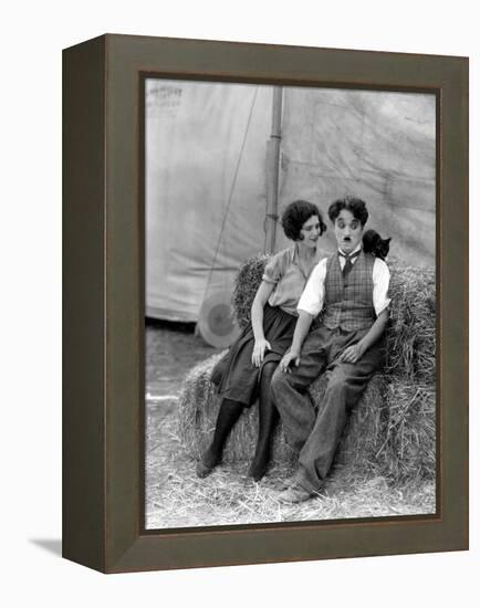 The Circus, Merna Kennedy And Charlie Chaplin, 1928-null-Framed Stretched Canvas