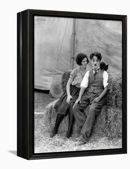 The Circus, Merna Kennedy And Charlie Chaplin, 1928-null-Framed Stretched Canvas