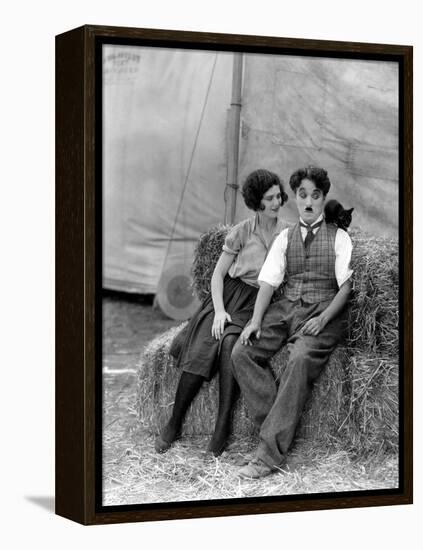 The Circus, Merna Kennedy And Charlie Chaplin, 1928-null-Framed Stretched Canvas