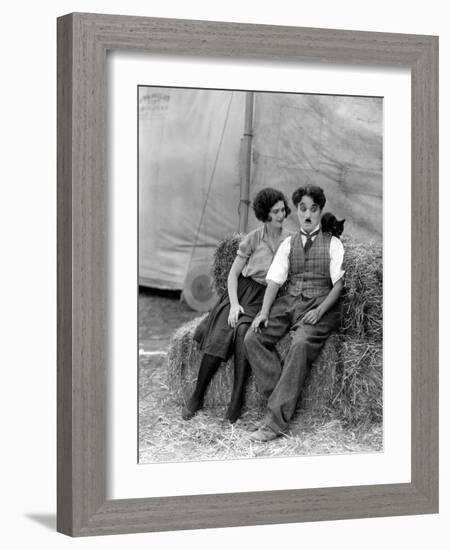 The Circus, Merna Kennedy And Charlie Chaplin, 1928-null-Framed Photo