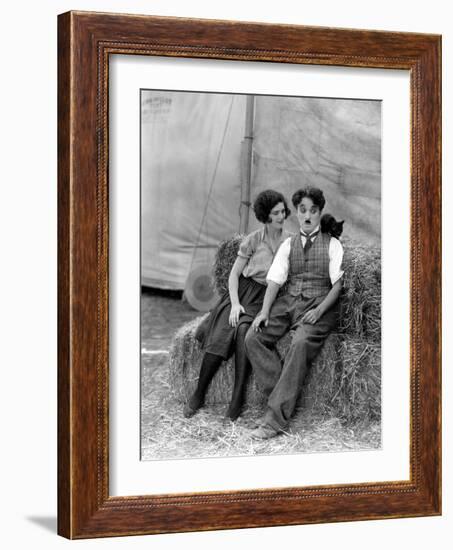 The Circus, Merna Kennedy And Charlie Chaplin, 1928-null-Framed Photo