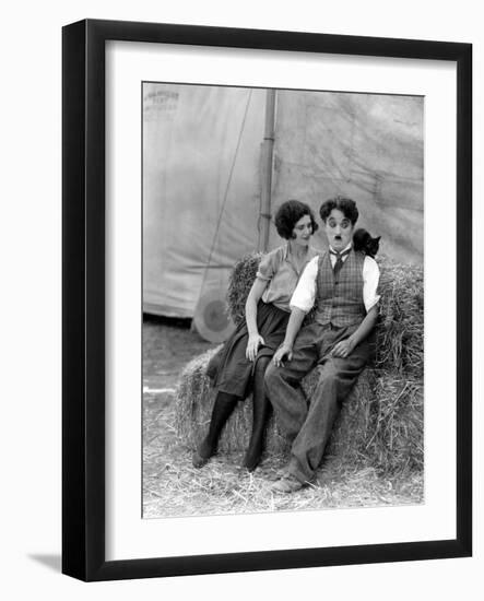 The Circus, Merna Kennedy And Charlie Chaplin, 1928-null-Framed Photo