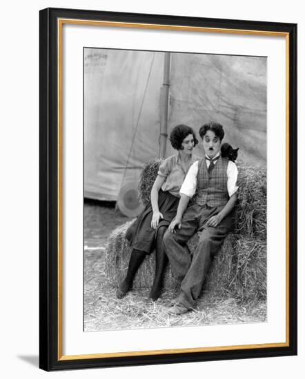 The Circus, Merna Kennedy And Charlie Chaplin, 1928-null-Framed Photo