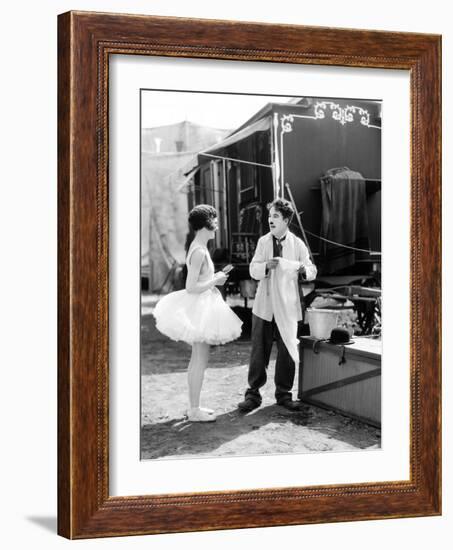 The Circus, Merna Kennedy, Charlie Chaplin, 1928-null-Framed Photo