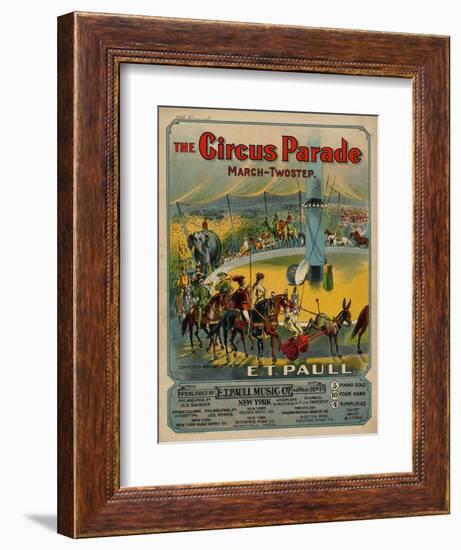 The Circus Parade March-Twostep, Sam DeVincent Collection, National Museum of American History-null-Framed Premium Giclee Print