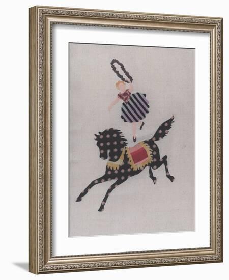 The Circus Pony and the Acrobat-Susie Jenkin Pearce-Framed Photo