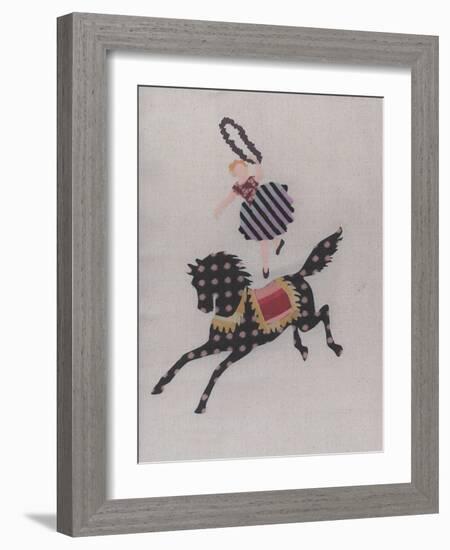 The Circus Pony and the Acrobat-Susie Jenkin Pearce-Framed Photo