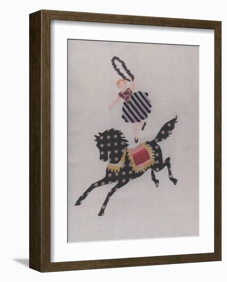 The Circus Pony and the Acrobat-Susie Jenkin Pearce-Framed Photo