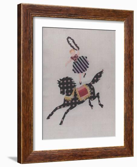 The Circus Pony and the Acrobat-Susie Jenkin Pearce-Framed Photo