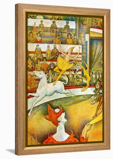 The Circus-Georges Seurat-Framed Stretched Canvas