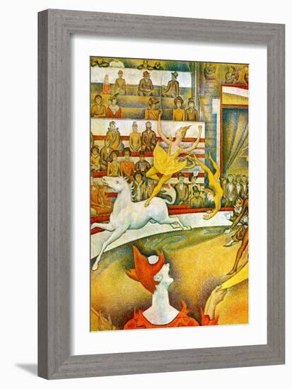 The Circus-Georges Seurat-Framed Premium Giclee Print