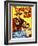 The Cisco Kid and the Lady, Cesar Romero, Marjorie Weaver on Midget Window Card, 1939-null-Framed Photo