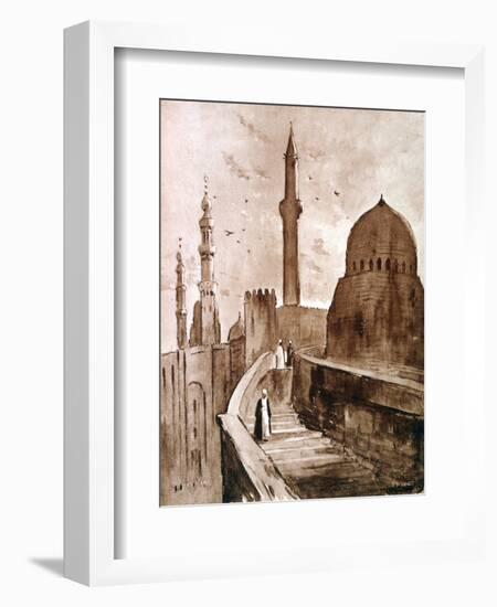 The Citadel at Sunrise, Cairo, Egypt, 1928-Louis Cabanes-Framed Giclee Print