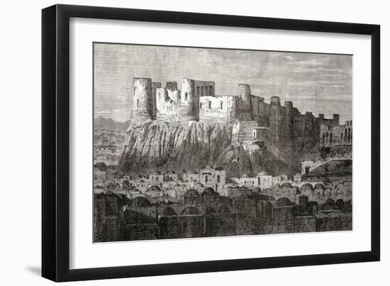 The Citadel of Herat and Qala Iktyaruddin, Herat, Afghanistan, from 'L'Univers Illustré', 1866-null-Framed Giclee Print