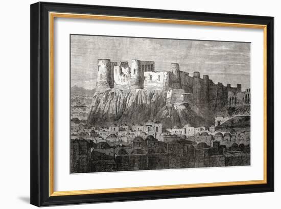 The Citadel of Herat and Qala Iktyaruddin, Herat, Afghanistan, from 'L'Univers Illustré', 1866-null-Framed Giclee Print