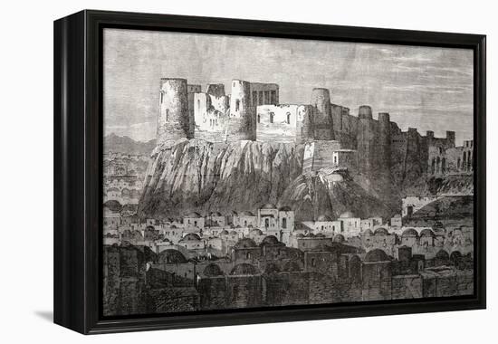 The Citadel of Herat and Qala Iktyaruddin, Herat, Afghanistan, from 'L'Univers Illustré', 1866-null-Framed Premier Image Canvas