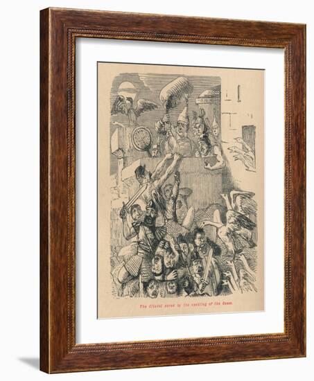 'The Citadel saved by the cackling of the Geese', 1852-John Leech-Framed Giclee Print