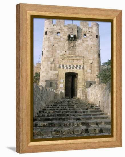 The Citadel, Unesco World Heritage Site, Aleppo, Syria, Middle East-Alison Wright-Framed Premier Image Canvas