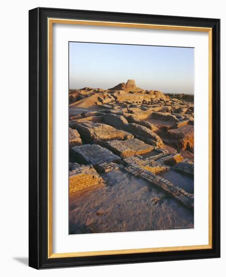 The Citadel with Buddhist Stupa 2nd Century Ad, Mohenjodaro, Pakistan-Ursula Gahwiler-Framed Photographic Print