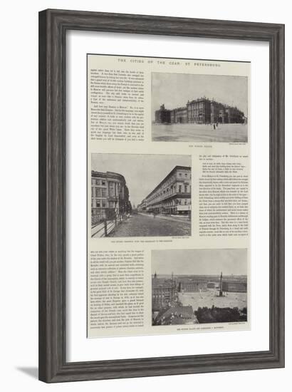 The Cities of the Czar, St Petersburg-null-Framed Giclee Print