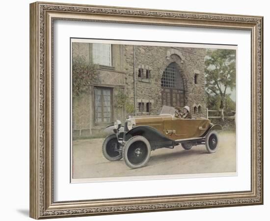 The Citroen Caddy of 12Hp is a Sporty Little Two-Seater for Summer Touring-null-Framed Photographic Print