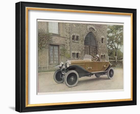 The Citroen Caddy of 12Hp is a Sporty Little Two-Seater for Summer Touring-null-Framed Photographic Print