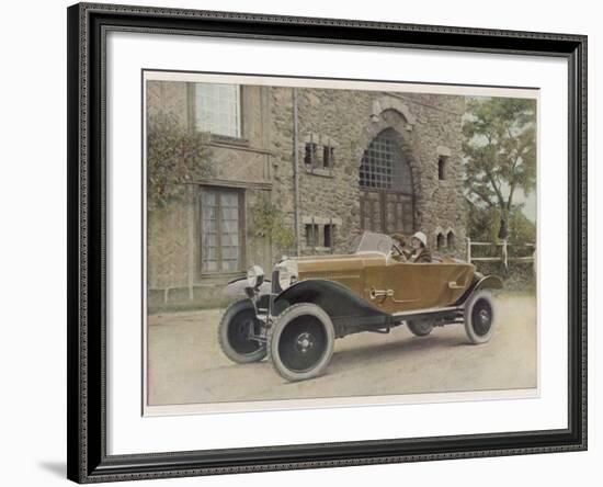 The Citroen Caddy of 12Hp is a Sporty Little Two-Seater for Summer Touring-null-Framed Photographic Print