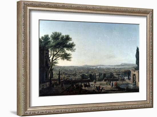 The City and Roads of Toulon, France, 1756-Claude Joseph Vernet-Framed Giclee Print