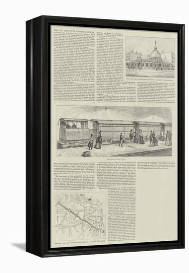The City and South London Railway-null-Framed Premier Image Canvas