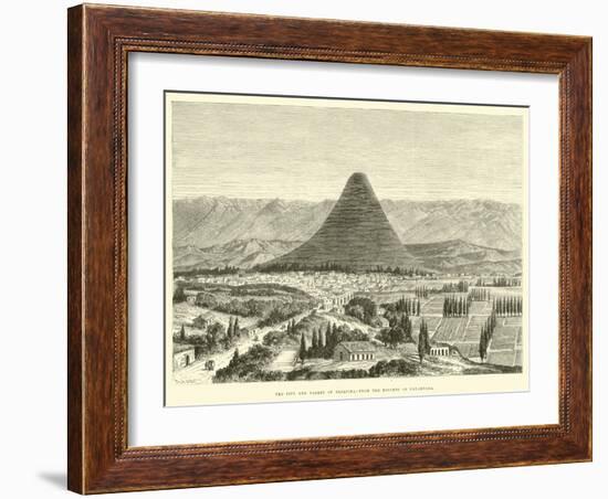 The City and Valley of Arequipa, from the Heights of Yanahuara-Édouard Riou-Framed Giclee Print