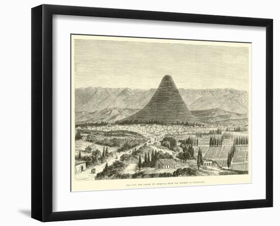 The City and Valley of Arequipa, from the Heights of Yanahuara-Édouard Riou-Framed Giclee Print