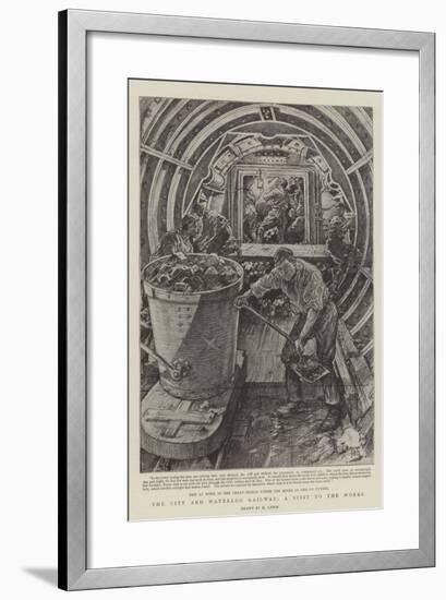 The City and Waterloo Railway, a Visit to the Works-Henri Lanos-Framed Giclee Print