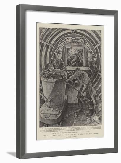 The City and Waterloo Railway, a Visit to the Works-Henri Lanos-Framed Giclee Print