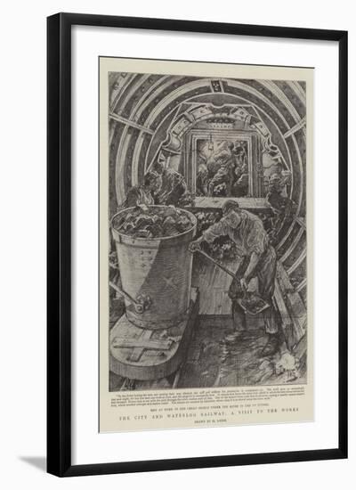 The City and Waterloo Railway, a Visit to the Works-Henri Lanos-Framed Giclee Print