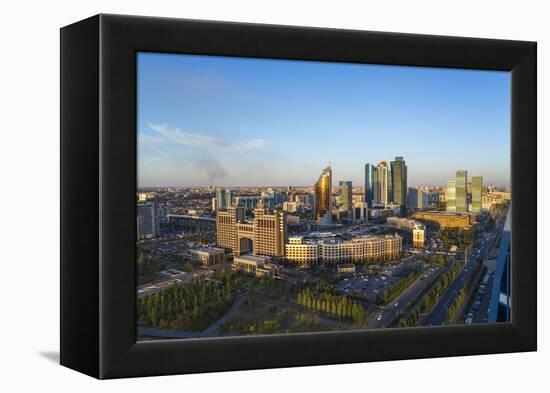 The City Center and Central Business District, Astana, Kazakhstan, Central Asia-Gavin Hellier-Framed Premier Image Canvas