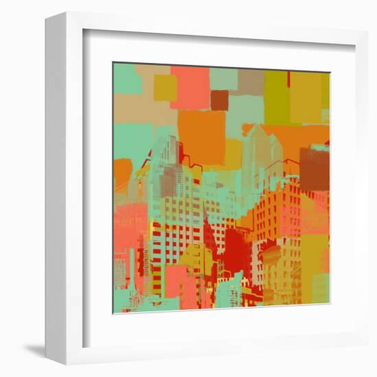 The City Center-Yashna-Framed Art Print