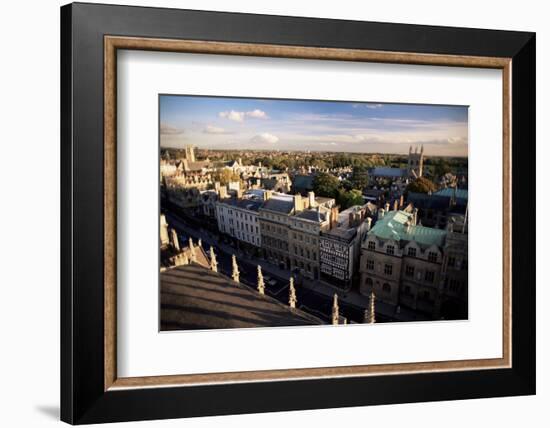 The City from St. Mary's Tower, Oxford, Oxfordshire, England, United Kingdom-Julia Bayne-Framed Photographic Print