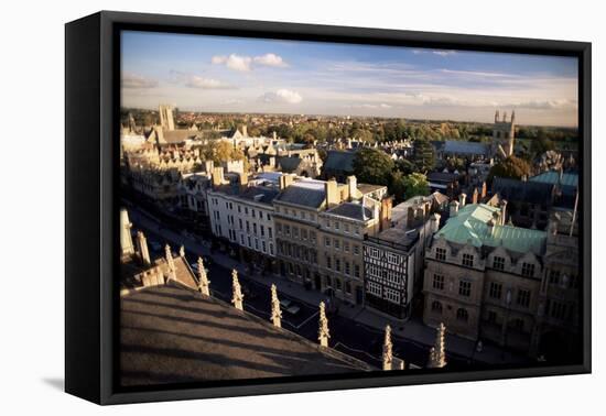 The City from St. Mary's Tower, Oxford, Oxfordshire, England, United Kingdom-Julia Bayne-Framed Premier Image Canvas