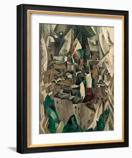 The City No.2, 1910-Robert Delaunay-Framed Giclee Print