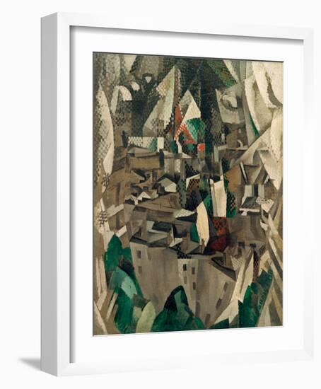 The City No.2, 1910-Robert Delaunay-Framed Giclee Print