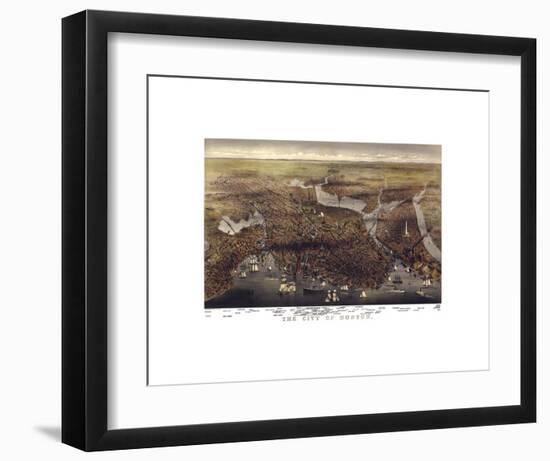 The City of Boston, Massachusetts, 1873-Parsons and Atwater-Framed Art Print