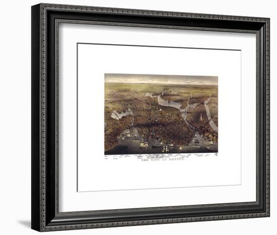 The City of Boston, Massachusetts, 1873-Parsons and Atwater-Framed Art Print