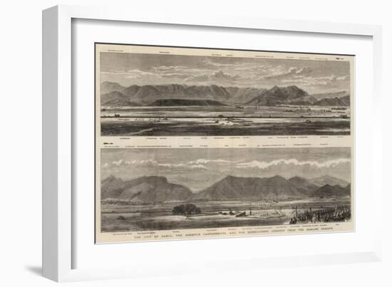 The City of Cabul, the Sherpur Cantonments, and the Surrounding Country from the Bemaru Heights-null-Framed Giclee Print