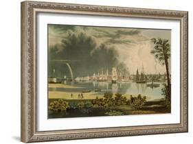 The City of Charleston, Engraved by W.J. Bennett, 1838-George Cooke-Framed Giclee Print