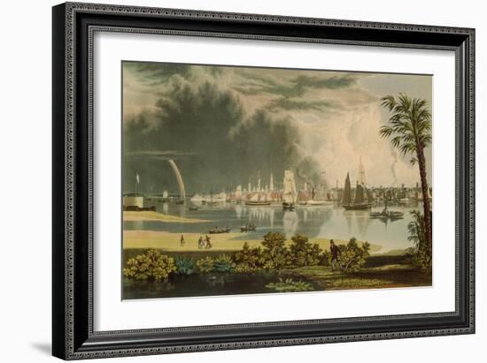 The City of Charleston, Engraved by W.J. Bennett, 1838-George Cooke-Framed Giclee Print